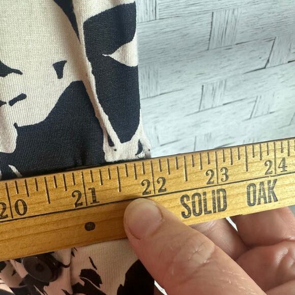 J Jill Womens dress Floral brown cream button skirt pockets soft TradMom Mod - Picture 8 of 11